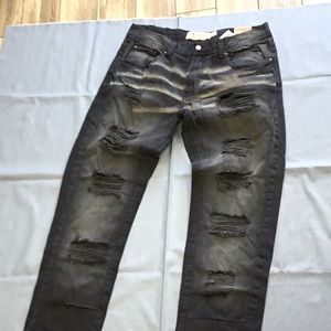 JEANIUS Akademiks distressed jeans NWT size 34 x 32